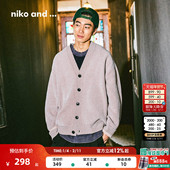 日系长袖 niko 毛衣590087 男2025冬季 新款 and ...针织衫