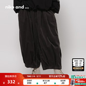 棉质休闲高腰九分气球裤 niko 498545 子女2025冬季 新款 and ...裤