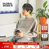 针织衫 GLOBAL 523900 新款 纯色宽松套头内搭长袖 WORK 毛衣男25冬季