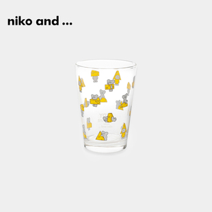 niko and ...ANDY合作系列玻璃杯新款时尚创意卡通水杯152267