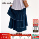 niko 设计感棉质荷叶边牛仔半裙576396 新款 and ...裙子女2026春季