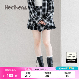 甜美蕾丝双层木耳边裙裤 新款 581467 女2025夏季 Heatherich短裤