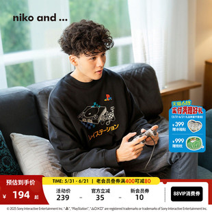 niko and ...PlayStation限定合作系列2026春季廓形卫衣男284331