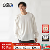 WORK 卫衣男2026春季 新款 GLOBAL 圆领高级套头长袖 上衣598010