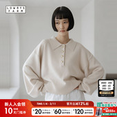 纯色POLO领长袖 LOWRYS 毛衣648065 女2026春季 新款 FARM 针织衫