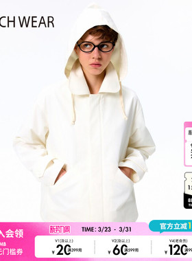 BUCH WEAR短外套女2026春季新款休闲简约可拆卸连帽外套328278