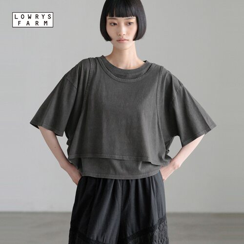 LOWRYS FARM套装女2026夏季新款棉质T恤背心短款两件套903288
