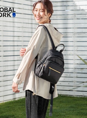 GLOBAL WORK 2025新款通勤学生便携复古双肩包105031