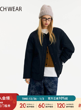 BUCH WEAR外套女2025冬季新款日常简约色系大口袋棉服605680