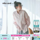 新款 niko 女2026春季 ...衬衫 格子条纹棉质刺绣休闲上衣621910 and