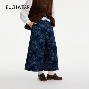 潮流复古设计感棉质长裤 女2025秋冬新款 602709 WEAR休闲裤 BUCH