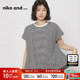 and ...T恤女夏季 新款 niko 条纹时尚 宽松休闲日系简约上衣137678