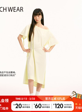 BUCH WEAR连衣裙女2026春季新款含棉纯色2WAY衬衫裙499339