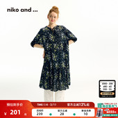 niko 日系气质棉质碎花长裙494983 新款 and ...连衣裙女2025夏季