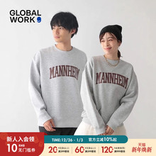 GLOBAL WORK 卫衣冬季新款时尚情侣宽松字母休闲长袖上衣116281