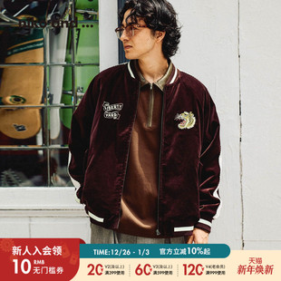 and 棉质宽松长袖 ...外套男2025冬季 美式 棒球服592159 新款 niko