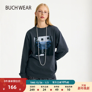 BUCH 宽松简约通勤女士休闲服327527 WEAR卫衣2025春秋新品