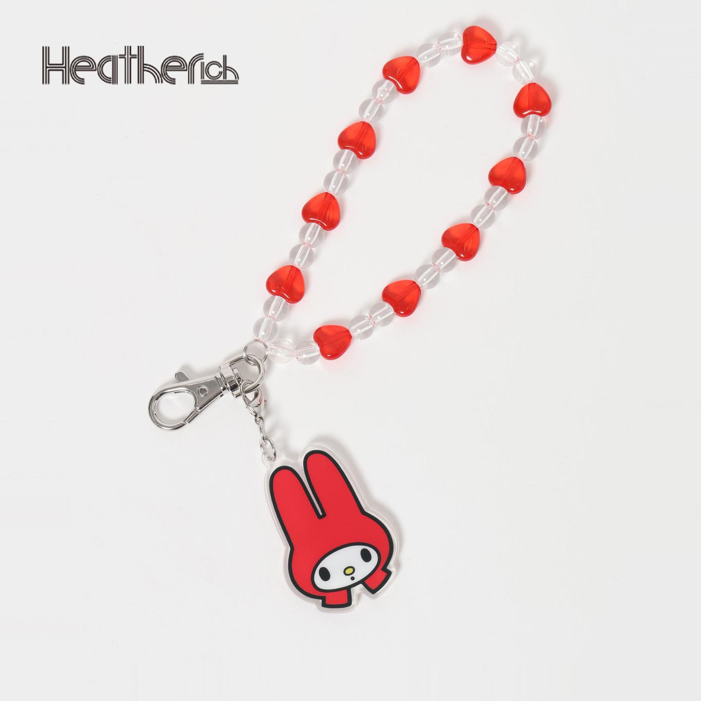 Heatherich Sanrio联名2025新可爱手机链美乐蒂串珠钥匙扣599671
