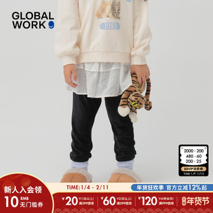 GLOBAL WORK 裙裤女童2026春季新款甜美设计感花边裙裤子604689