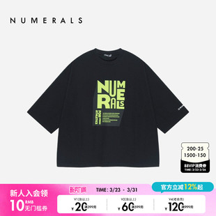 短袖 NUMERALS 简约宽松运动男士 新款 上衣290908 T恤2025夏季