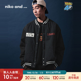 新款 ...回到未来合作系列2025冬季 刺绣棉服592134 and niko