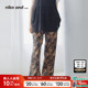日系刺绣宽松直筒裤 niko 290659 女2025年夏季 新款 and …休闲裤