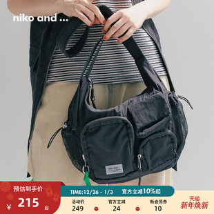 多口袋可折叠单肩斜挎包324603 ...单肩包2025新款 niko and