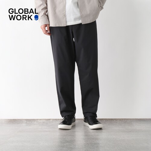 GLOBAL WORK 休闲裤男2026夏季新款含棉纯色宽松系带裤子633983