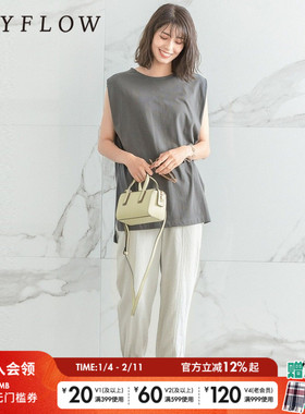BAYFLOW休闲裤女2025年春季纯色束脚显瘦通勤卫裤343110