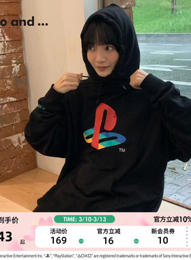 niko and ...PlayStation合作系列26春季男女同款连帽卫衣602515
