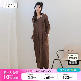 淑女休闲日系气质长裙160618 时尚 LOWRYS FARM连衣裙女2025春季