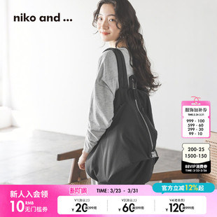 流行纯色校园通勤日系双肩包643632 ...双肩背包2026新款 niko and