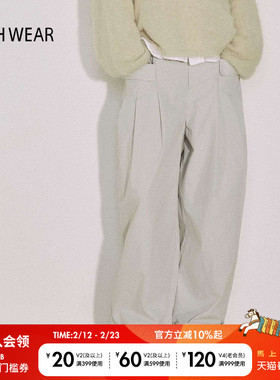 BUCH WEAR休闲裤女夏季新款时尚小清新宽松简约直筒裤145379
