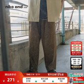and 日系休闲简约男士 ...休闲裤 niko 2025夏季 新款 软壳长裤 282746