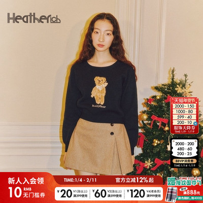 Heatherich 半身裙女冬季新款时尚少女日系短款裙子210259