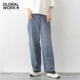 WORK GLOBAL 牛仔裤 女夏新款 118365 日系直筒裤 博主同款