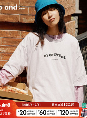 【博主同款】niko and ...overprint插画师联名款短袖281275