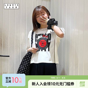 棉质女士短袖 LOWRYS T恤572362 2026夏新款 Kitty联名款 FARM Hello