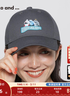 niko and ... PUPPET SUNSUN联名系列2025新款休闲鸭舌帽588909