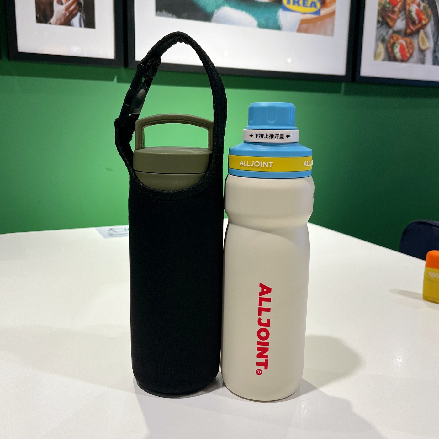 水壶套手提便携学生吸管杯手提袋