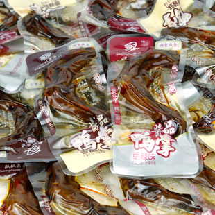 双双朵朵鸭掌湖南平江特产酱品香辣味小包装鸭爪称重500g零食整箱
