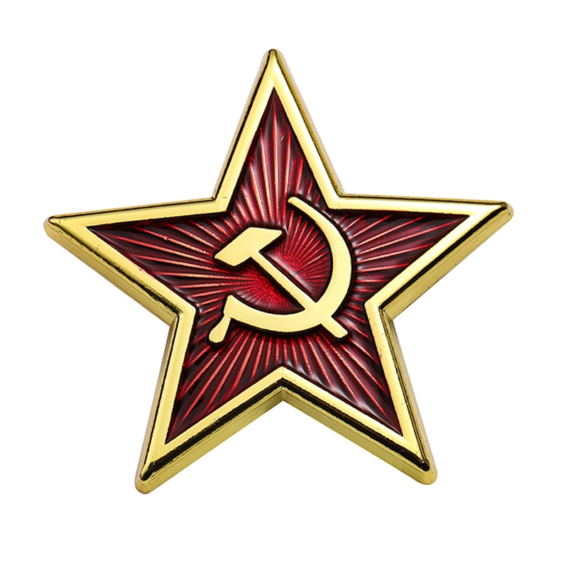 党徽五角星苏联稻穗胸针共产主义徽章ins潮男领口配饰勋章胸章
