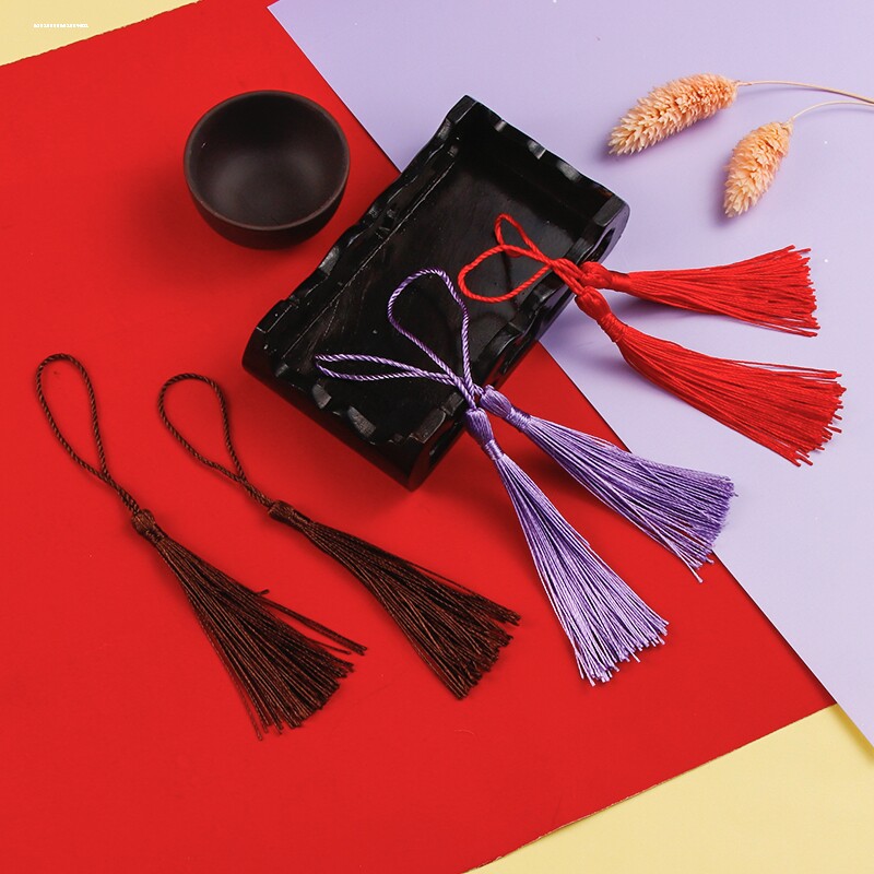 小号迷你带珠细线中国结挂件民族风流苏穗子装饰吊穗书签饰品配件