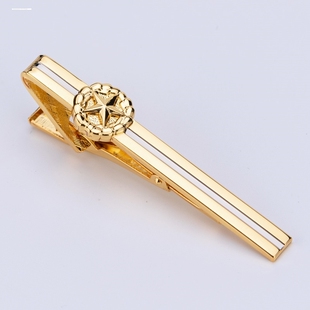 银色陆金色武内衬领带夹军迷男士正装常服卡子消防领带夹子