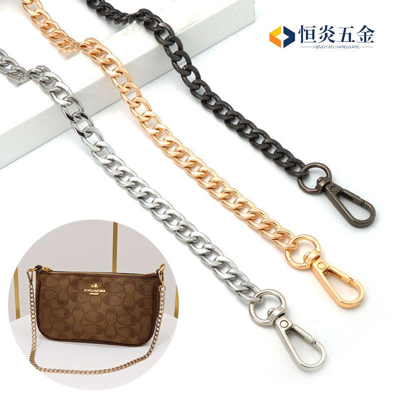 简约扁平金属包链条适用五金配件图片