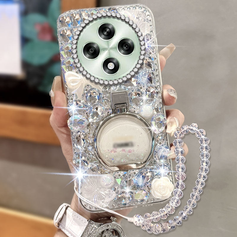 满钻奢华水钻香水瓶适用OPPOA3 5G手机壳防摔R15标准版女款K9s小众10高级感9网红A2全包R11sPlus外壳A2m镶钻