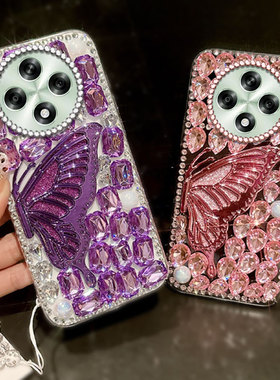 高端奢华镶钻带支架适用OPPOA3 5G手机壳防摔A7外壳A83高级感A1全包A56硬壳A58/2025年R11sPlus小众oppoR17