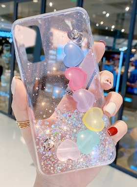 爱心链条手链适用vivo IQOOZ1X手机壳女简约IQOO软硅胶iq00爱酷Z1透明NEO3壳网红noe3新款潮牌创意z1x新品zx1