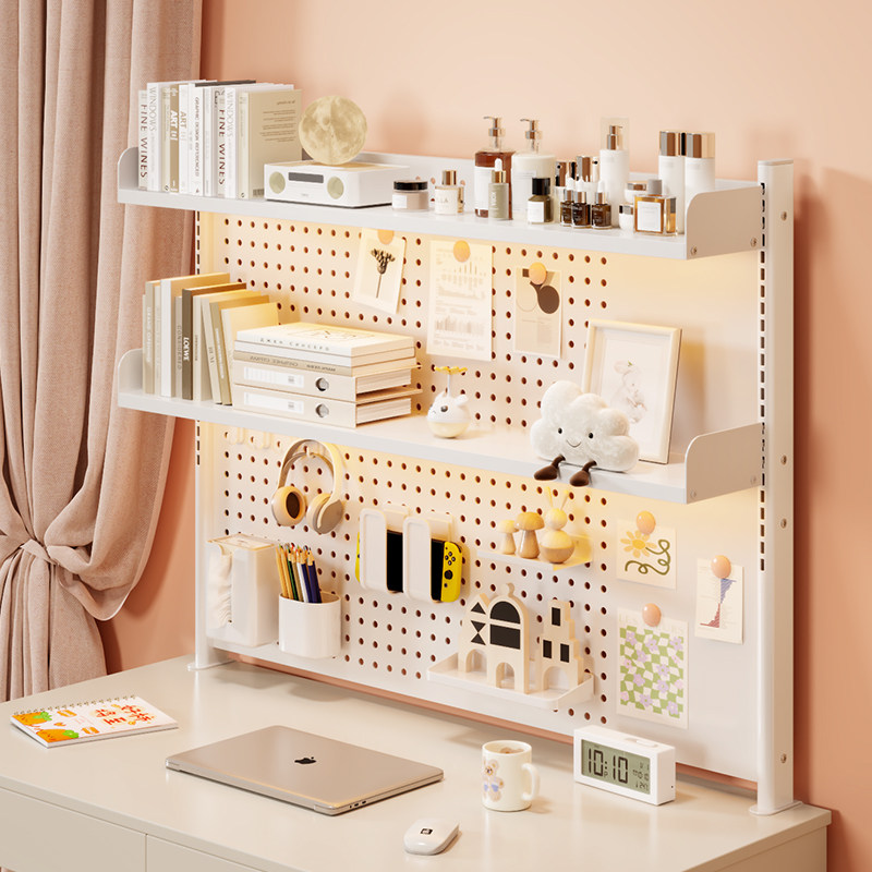 桌面洞洞板置物架多层收纳架