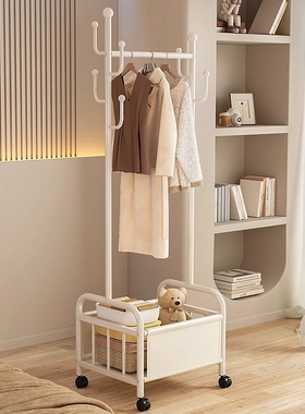 衣帽架落地卧室挂衣架室内轻奢晾衣架家用多功能宿舍收纳衣服挂架